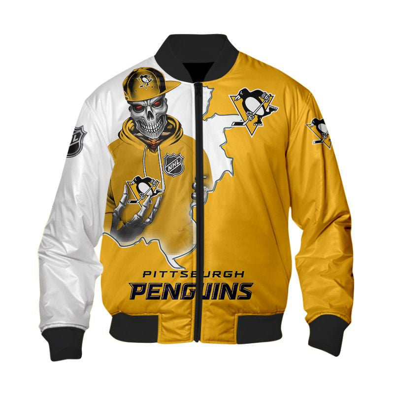 Pittsburgh Penguins Varsity Jacketkull - Famjoys Pittsburgh Penguins Varsity Jacketkull - Famjoys