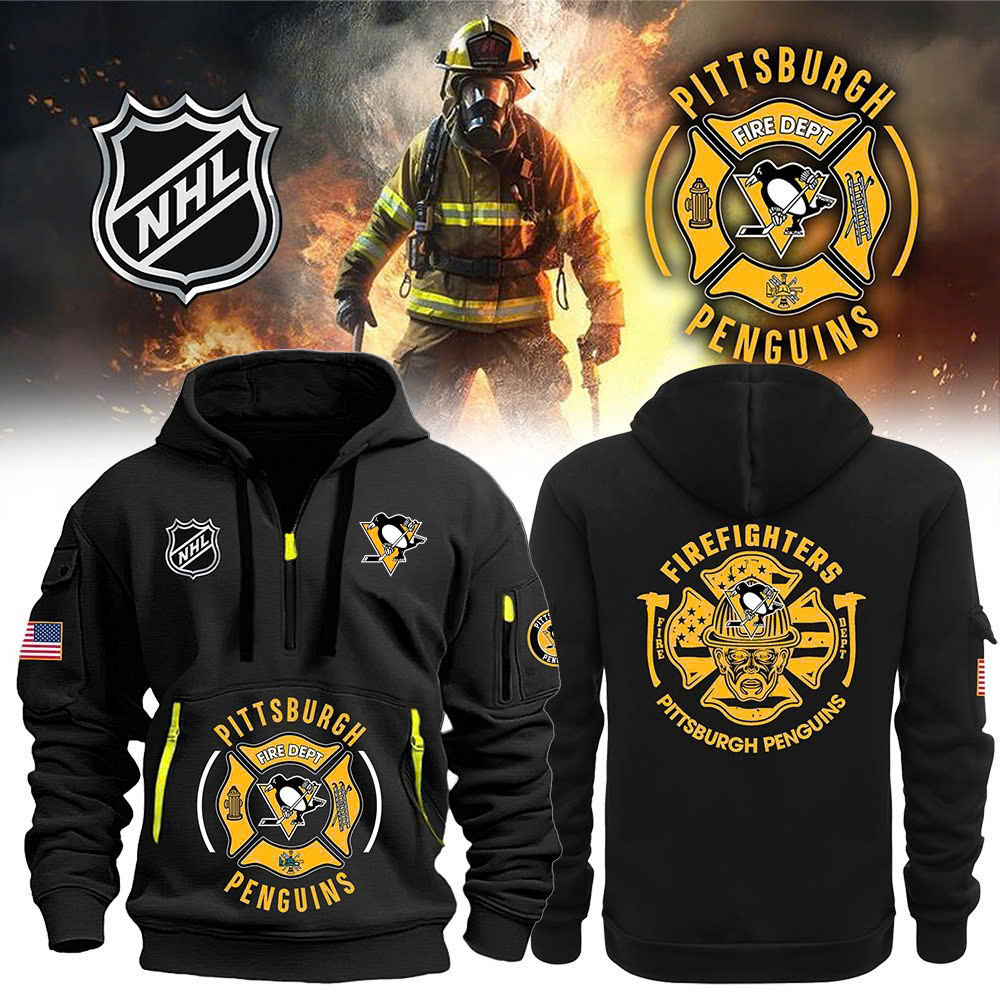 Pittsburgh Penguins x Firefighter Appreciation Night Premium Hoodie - Famjoys Pittsburgh Penguins x Firefighter Appreciation Night Premium Hoodie - Famjoys