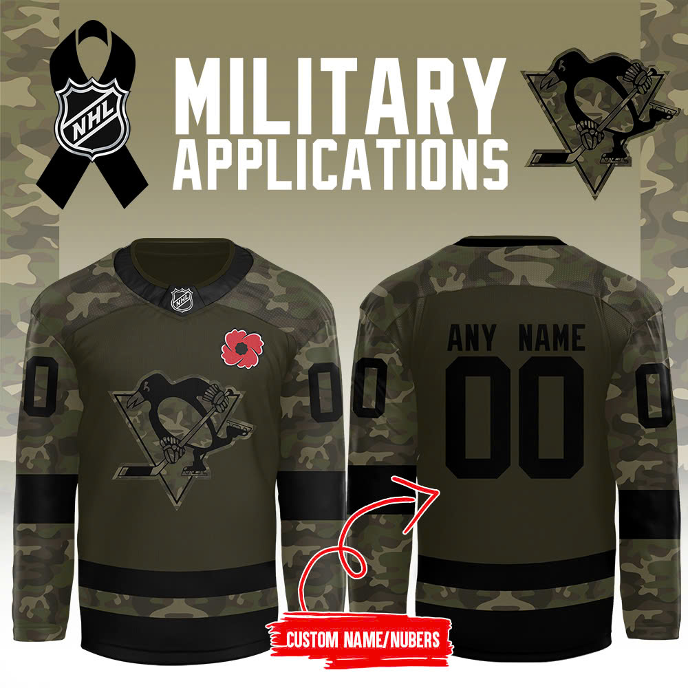 Pittsburgh Penguins x Military Appreciation Night Custom Jersey - Famjoys Pittsburgh Penguins x Military Appreciation Night Custom Jersey - Famjoys