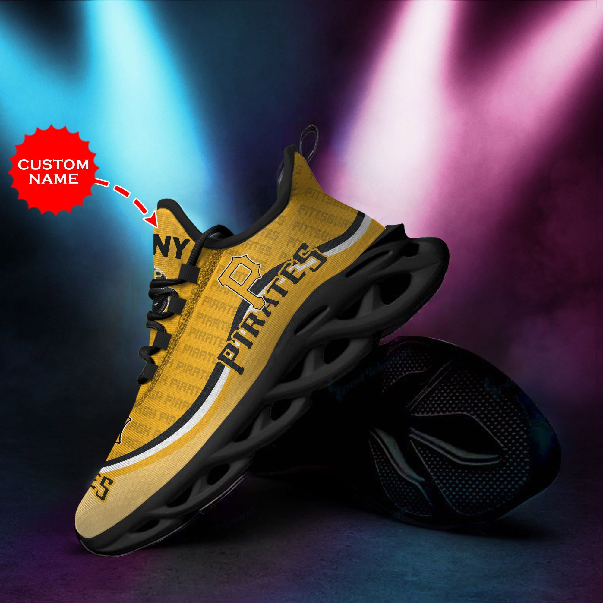 Pittsburgh Pirates Custom Personalized Max Soul Sneakers Shoes