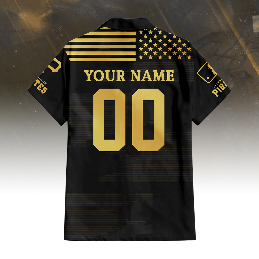 Pittsburgh Pirates Golden Hawaiian Shirt - Famjoys Pittsburgh Pirates Golden Hawaiian Shirt - Famjoys
