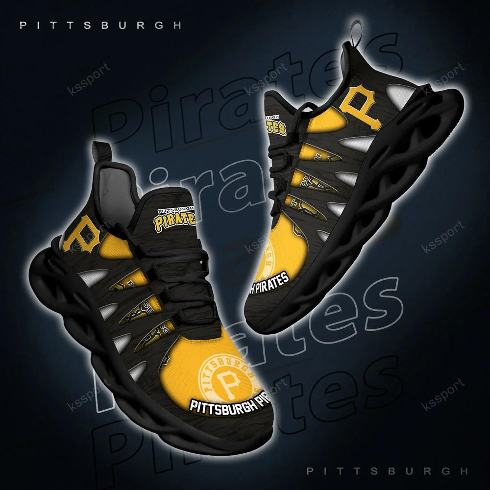 Pittsburgh Pirates Max Soul Shoes, Running Sneakers - Famjoys Pittsburgh Pirates Max Soul Shoes, Running Sneakers - Famjoys