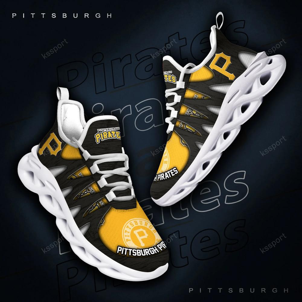 Pittsburgh Pirates Max Soul Shoes, Running Sneakers - Famjoys Pittsburgh Pirates Max Soul Shoes, Running Sneakers - Famjoys