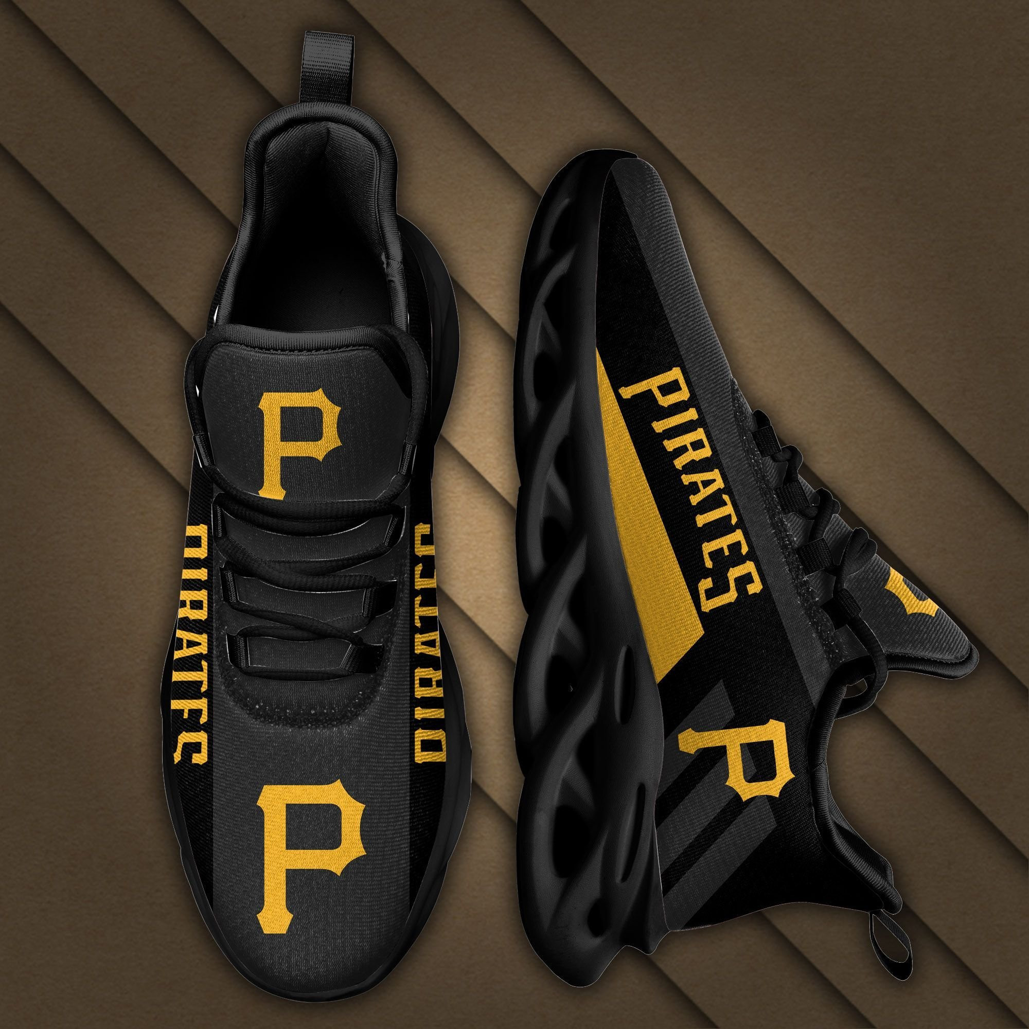 Pittsburgh Pirates Max Soul Sneakers Shoes - Famjoys Pittsburgh Pirates Max Soul Sneakers Shoes - Famjoys