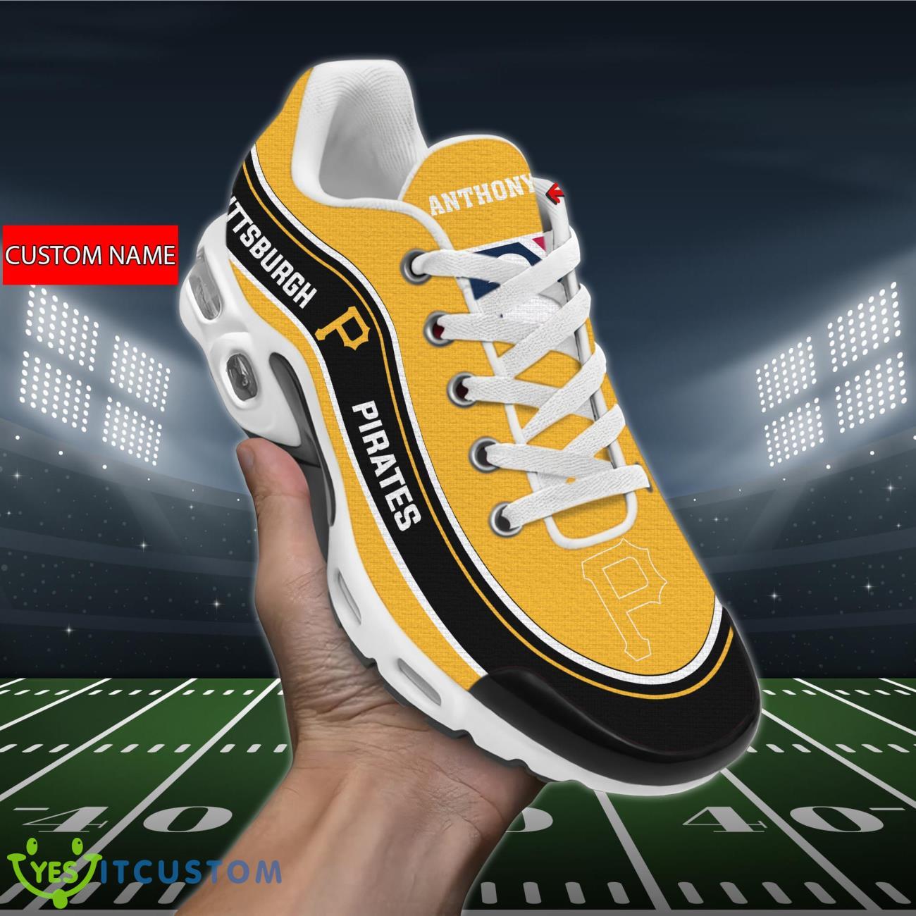 Pittsburgh Pirates MLB Personalized Name Air Cushion Sports Shoes Sneaker KLTNS220417 - Famjoys Pittsburgh Pirates MLB Personalized Name Air Cushion Sports Shoes Sneaker KLTNS220417 - Famjoys