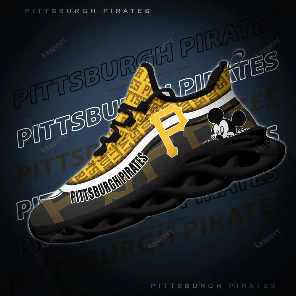 Pittsburgh Pirates New Trending Max Soul Clunky Sneakers - Famjoys Pittsburgh Pirates New Trending Max Soul Clunky Sneakers - Famjoys