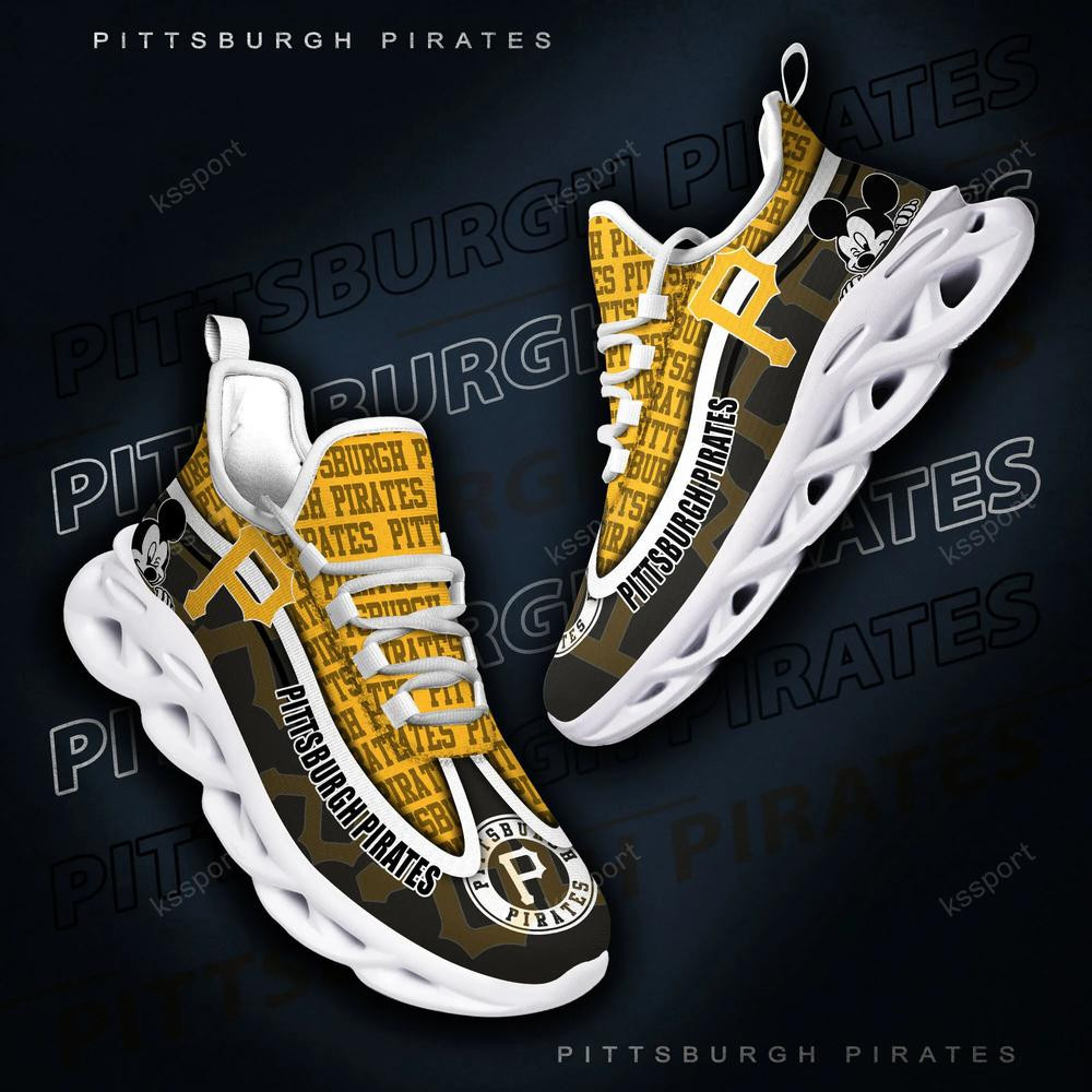 Pittsburgh Pirates New Trending Max Soul Clunky Sneakers - Famjoys Pittsburgh Pirates New Trending Max Soul Clunky Sneakers - Famjoys