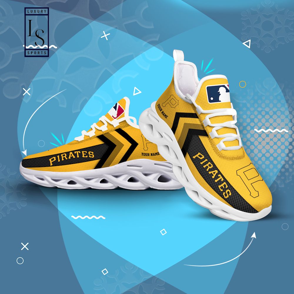 Pittsburgh Pirates Personalized Max Soul Shoes - Famjoys Pittsburgh Pirates Personalized Max Soul Shoes - Famjoys