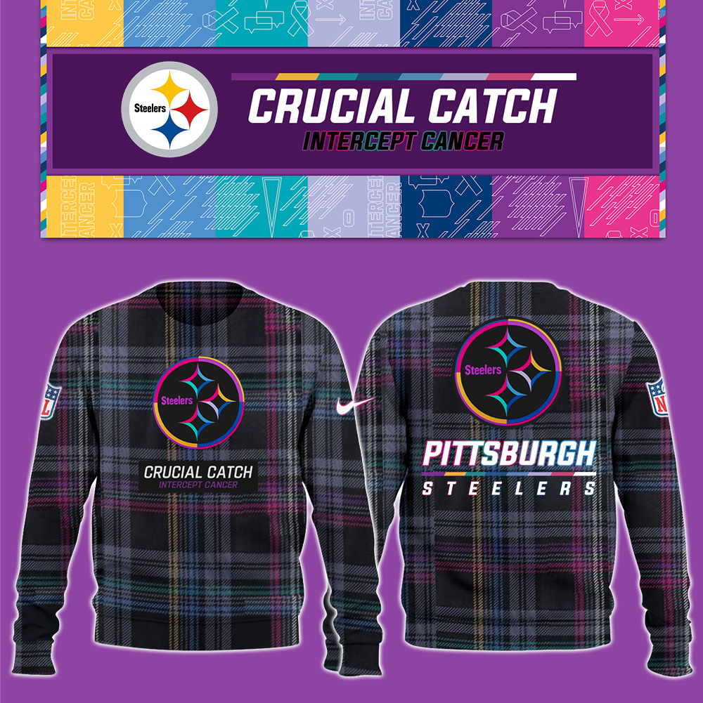 Pittsburgh Steeler Crucial Catch Hoodie V2 - Famjoys Pittsburgh Steeler Crucial Catch Hoodie V2 - Famjoys