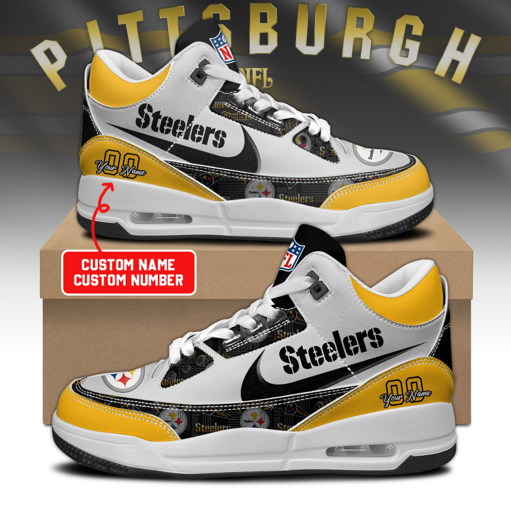 Pittsburgh Steeler Personalized Shoes - Famjoys Pittsburgh Steeler Personalized Shoes - Famjoys