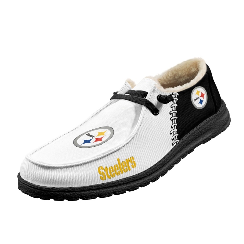 Pittsburgh Steelers – Hey Dude Wendy With Warm Fur Lining - Famjoys Pittsburgh Steelers – Hey Dude Wendy With Warm Fur Lining - Famjoys