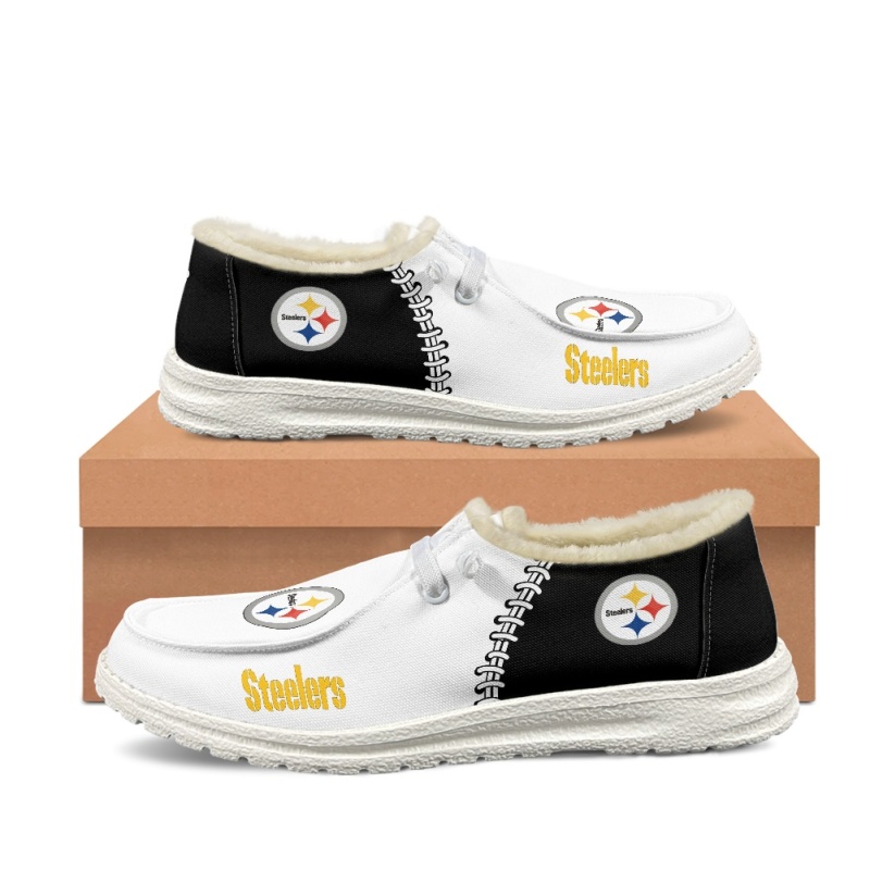 Pittsburgh Steelers – Hey Dude Wendy With Warm Fur Lining - Famjoys Pittsburgh Steelers – Hey Dude Wendy With Warm Fur Lining - Famjoys