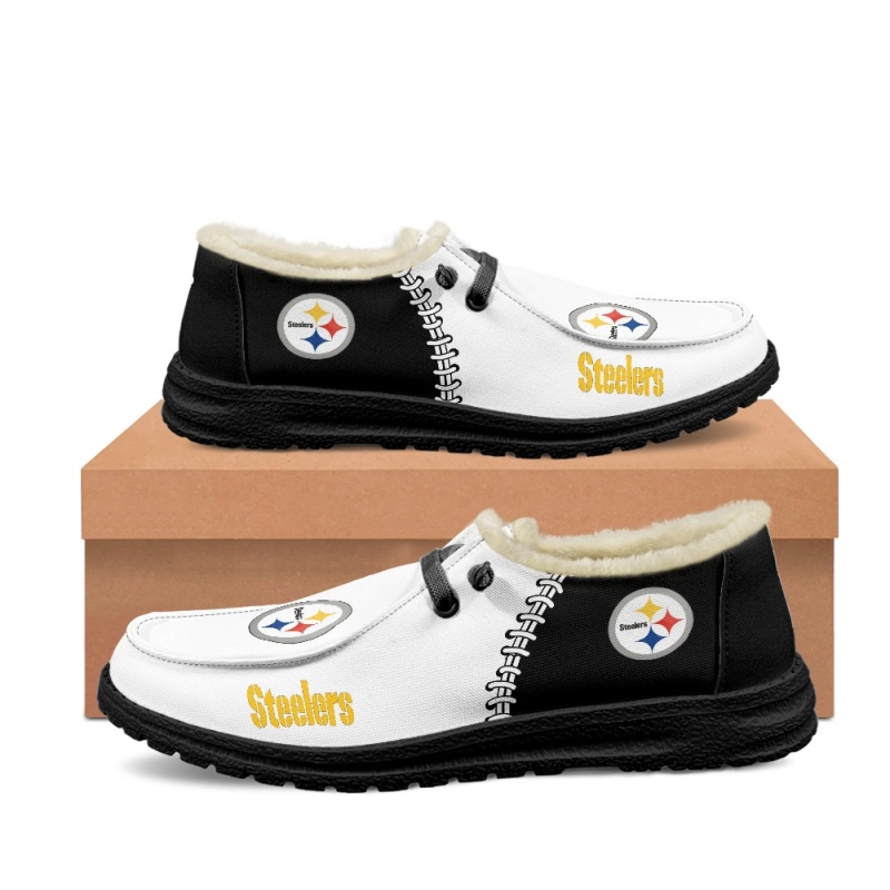 Pittsburgh Steelers – Hey Dude Wendy With Warm Fur Lining - Famjoys Pittsburgh Steelers – Hey Dude Wendy With Warm Fur Lining - Famjoys