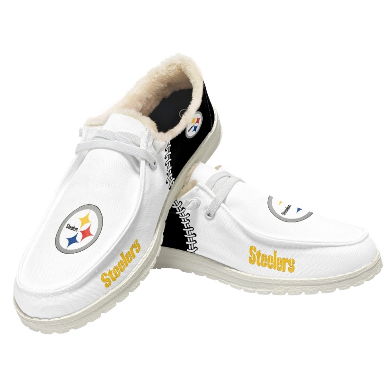 Pittsburgh Steelers – Hey Dude Wendy With Warm Fur Lining - Famjoys Pittsburgh Steelers – Hey Dude Wendy With Warm Fur Lining - Famjoys