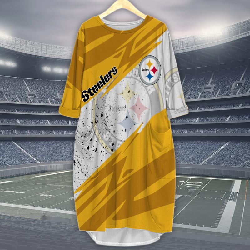 Pittsburgh Steelers All Over Print Caftan - Famjoys Pittsburgh Steelers All Over Print Caftan - Famjoys