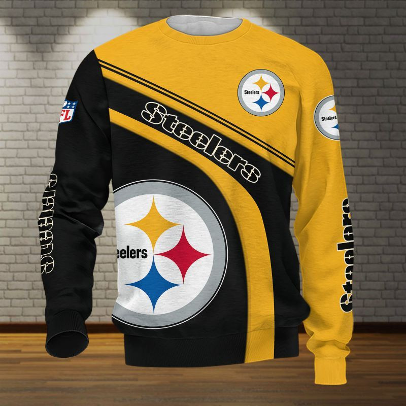 Pittsburgh Steelers All Over Print Caftan3403 - Famjoys Pittsburgh Steelers All Over Print Caftan3403 - Famjoys