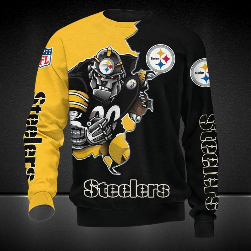 Pittsburgh Steelers All Over Print Caftan8527 - Famjoys Pittsburgh Steelers All Over Print Caftan8527 - Famjoys