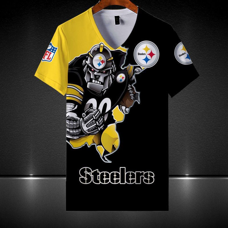 Pittsburgh Steelers All Over Print Caftan8527 - Famjoys Pittsburgh Steelers All Over Print Caftan8527 - Famjoys