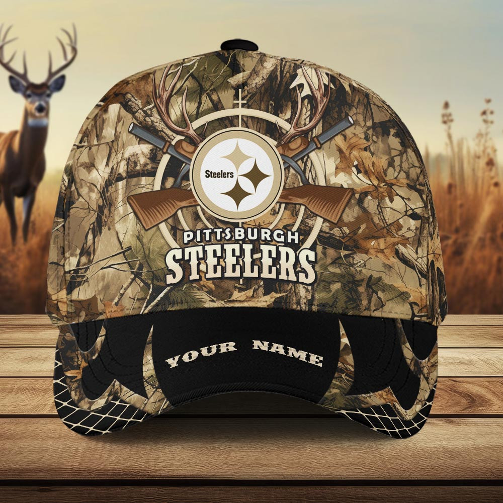 Pittsburgh Steelers Camo Hunting Hat - Famjoys Pittsburgh Steelers Camo Hunting Hat - Famjoys