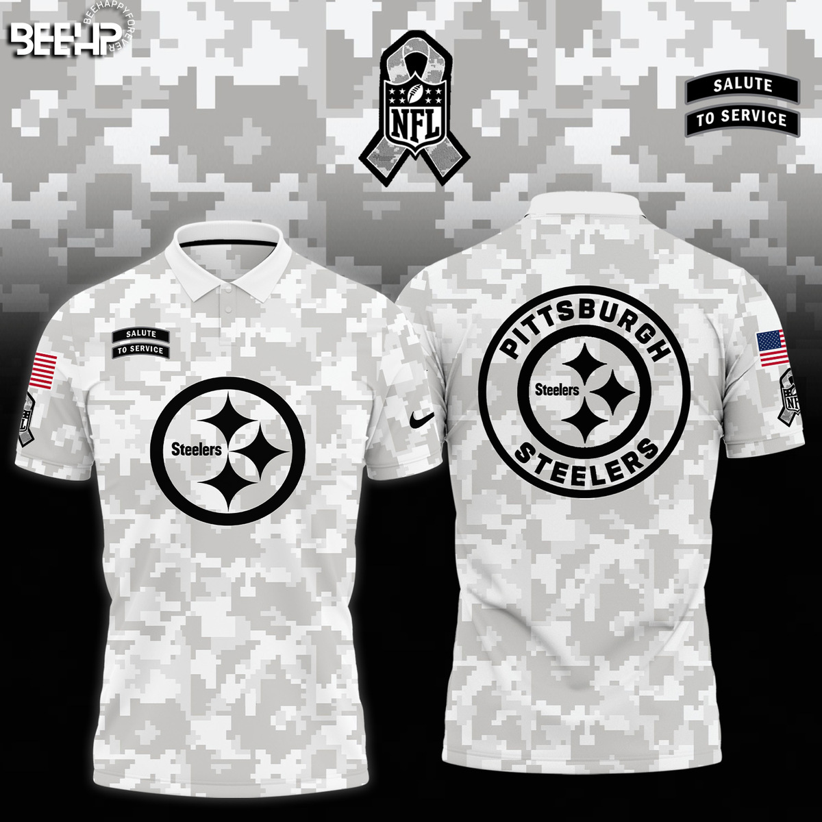 Pittsburgh Steelers Camo Salute to Service Combo - Famjoys Pittsburgh Steelers Camo Salute to Service Combo - Famjoys
