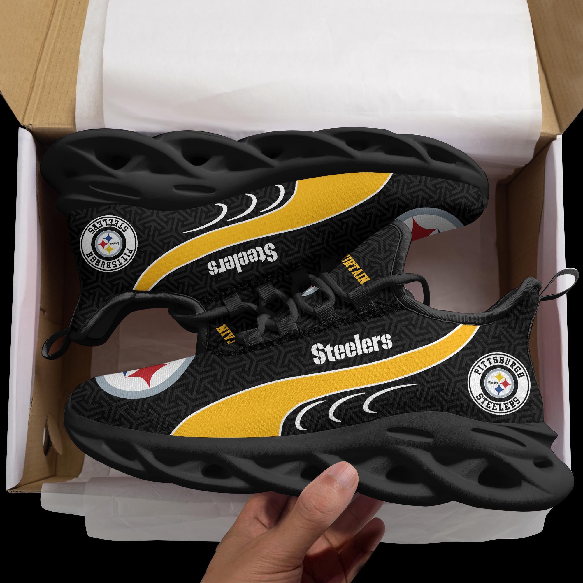 Pittsburgh Steelers Clunky Shoes T-42107 - Famjoys Pittsburgh Steelers Clunky Shoes T-42107 - Famjoys