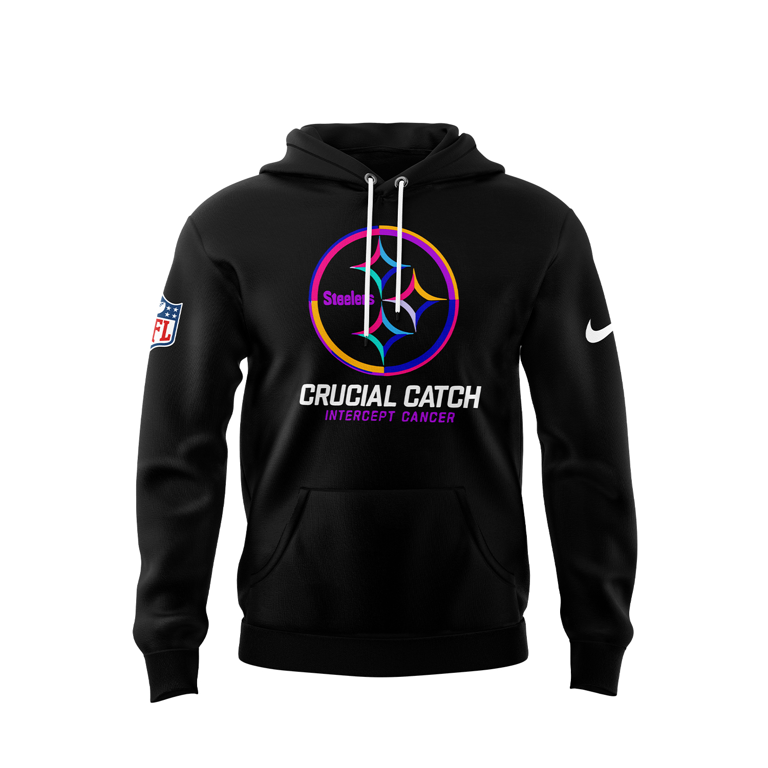 Pittsburgh Steelers Crucial Catch Hoodie - Famjoys Pittsburgh Steelers Crucial Catch Hoodie - Famjoys