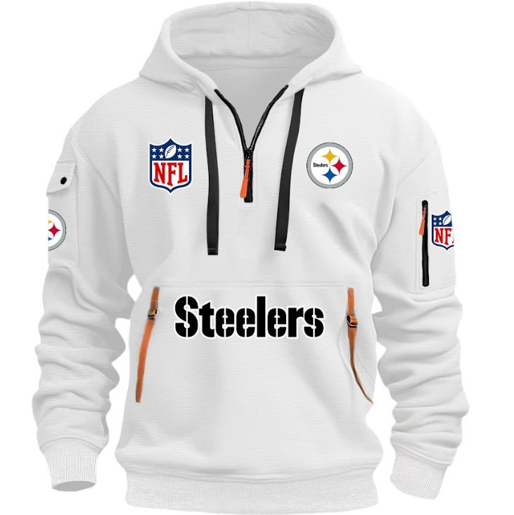Pittsburgh Steelers - HOODIE HALF ZIPPER - QTA405111350 - Famjoys Pittsburgh Steelers - HOODIE HALF ZIPPER - QTA405111350 - Famjoys