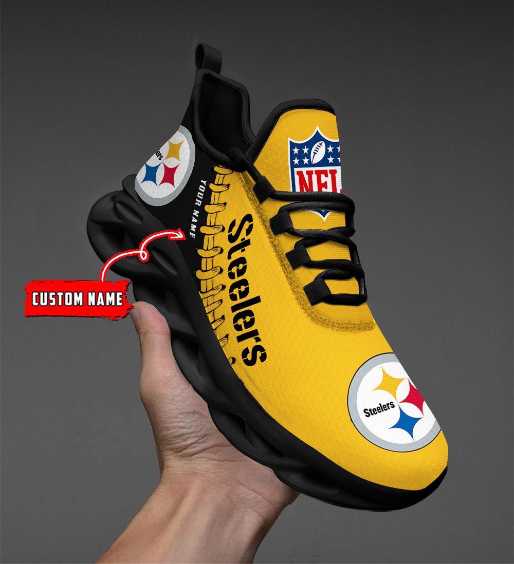 Pittsburgh Steelers Max Soul Sneaker - Famjoys Pittsburgh Steelers Max Soul Sneaker - Famjoys