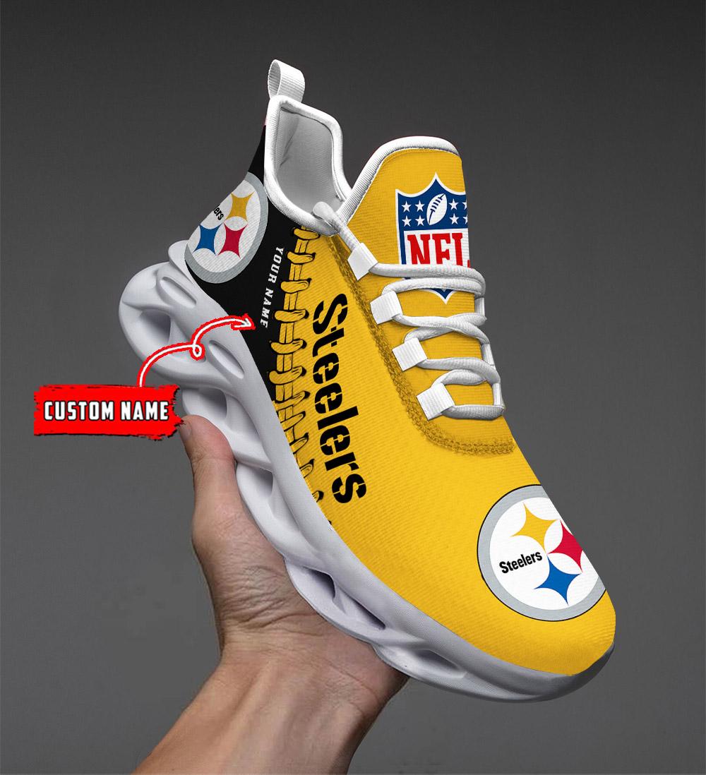 Pittsburgh Steelers Max Soul Sneaker - Famjoys Pittsburgh Steelers Max Soul Sneaker - Famjoys