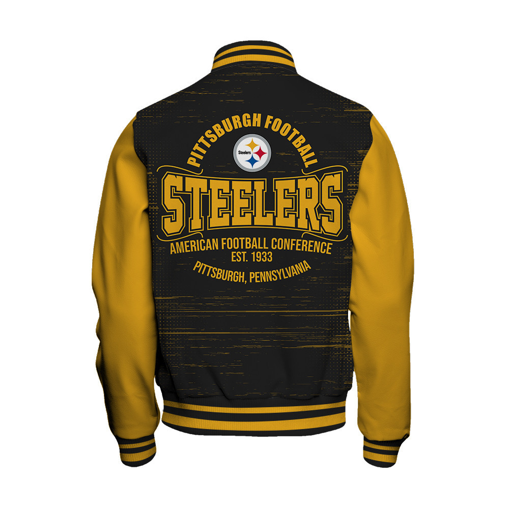Pittsburgh Steelers - Proud Of The Shirt Unisex Varsity Jacket - Famjoys Pittsburgh Steelers - Proud Of The Shirt Unisex Varsity Jacket - Famjoys