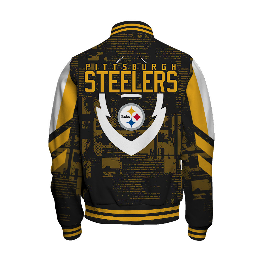 Pittsburgh Steelers - Proud To Be Different Unisex Varsity Jacket - Famjoys Pittsburgh Steelers - Proud To Be Different Unisex Varsity Jacket - Famjoys