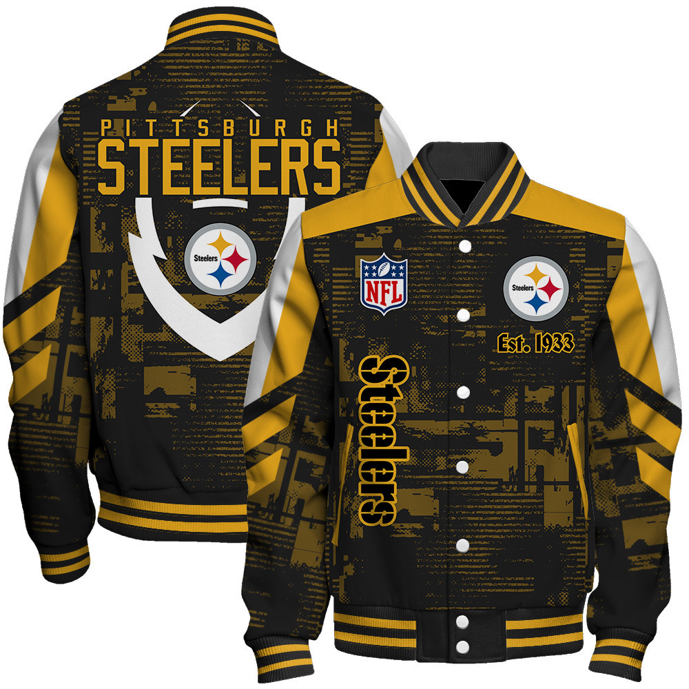 Pittsburgh Steelers - Proud To Be Different Unisex Varsity Jacket - Famjoys Pittsburgh Steelers - Proud To Be Different Unisex Varsity Jacket - Famjoys