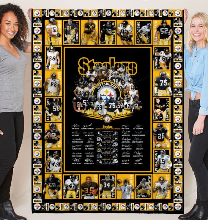Pittsburgh Steelers Quilt and Blanket 061 - Famjoys Pittsburgh Steelers Quilt and Blanket 061 - Famjoys