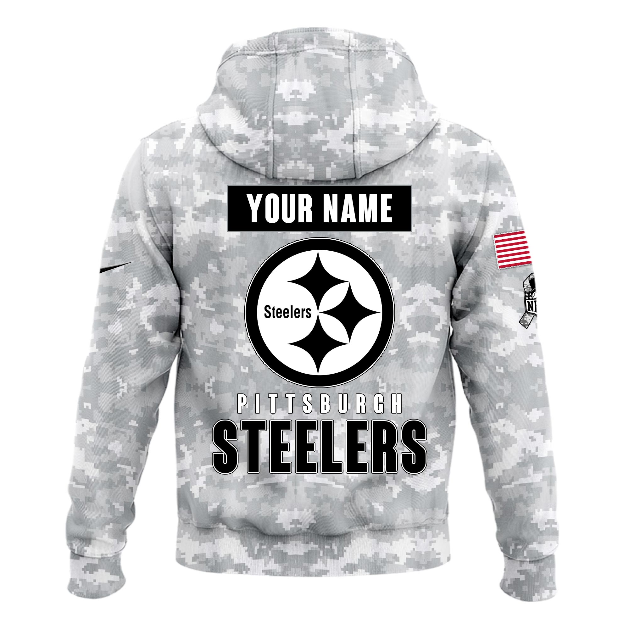 Pittsburgh Steelers Salute to Service Club Camo Hoodie #3 - Famjoys Pittsburgh Steelers Salute to Service Club Camo Hoodie #3 - Famjoys