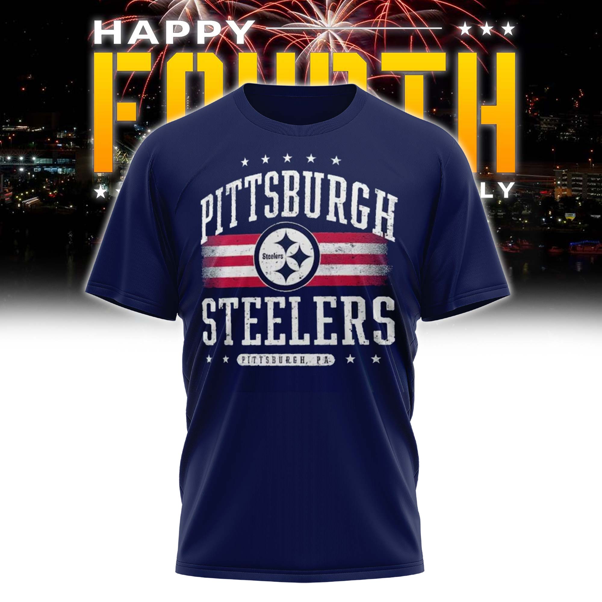 Pittsburgh Steelers shop Edited Americana Tshirt - Famjoys Pittsburgh Steelers shop Edited Americana Tshirt - Famjoys