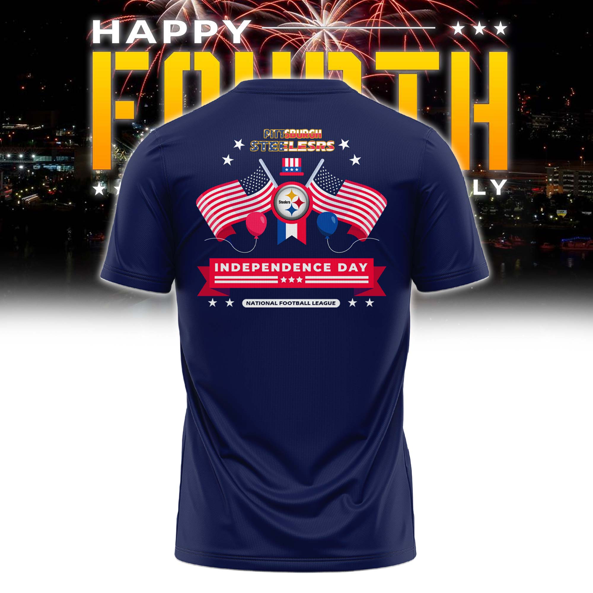 Pittsburgh Steelers shop Edited Americana Tshirt - Famjoys Pittsburgh Steelers shop Edited Americana Tshirt - Famjoys