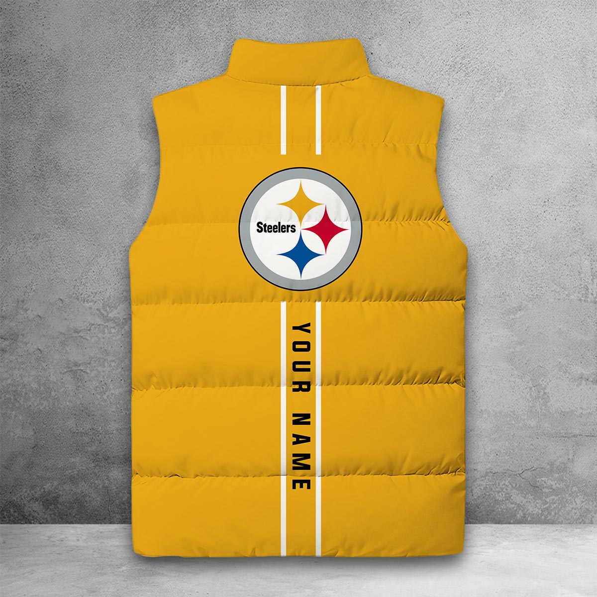 Pittsburgh Steelers Sleeveless Down Puffer Jacket - Famjoys Pittsburgh Steelers Sleeveless Down Puffer Jacket - Famjoys