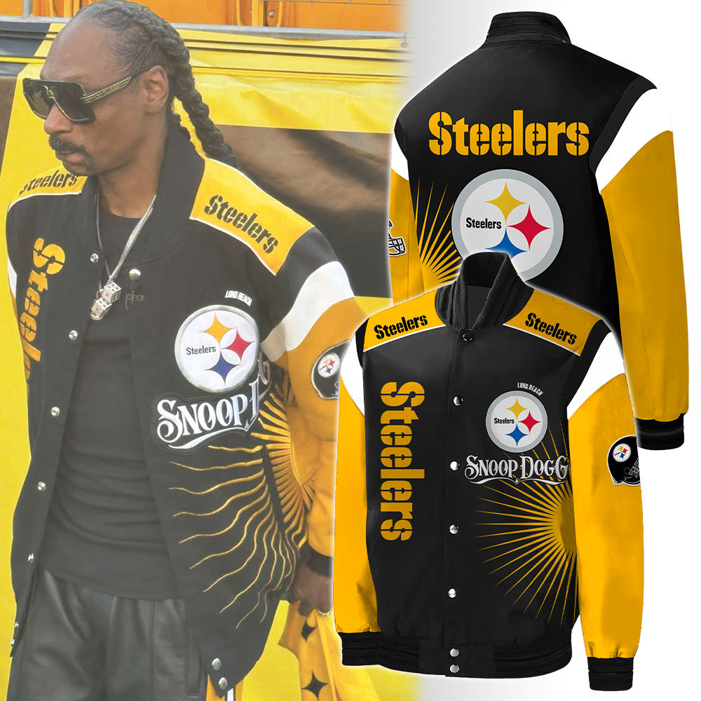 Pittsburgh Steelers Snoop Dogg Jacket - Famjoys Pittsburgh Steelers Snoop Dogg Jacket - Famjoys