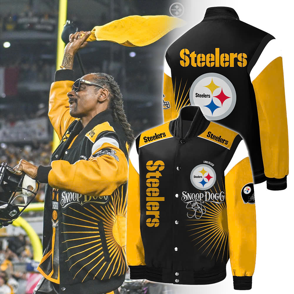 Pittsburgh Steelers Snoop Dogg Jacket - Famjoys Pittsburgh Steelers Snoop Dogg Jacket - Famjoys