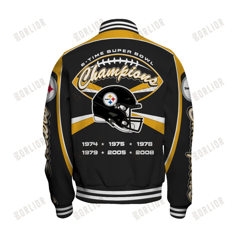 Pittsburgh Steelers Super Bowl Champions We'll Always Be Together Varsity Jacket - Famjoys Pittsburgh Steelers Super Bowl Champions We'll Always Be Together Varsity Jacket - Famjoys