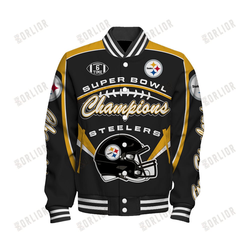 Pittsburgh Steelers Super Bowl Champions We'll Always Be Together Varsity Jacket - Famjoys Pittsburgh Steelers Super Bowl Champions We'll Always Be Together Varsity Jacket - Famjoys