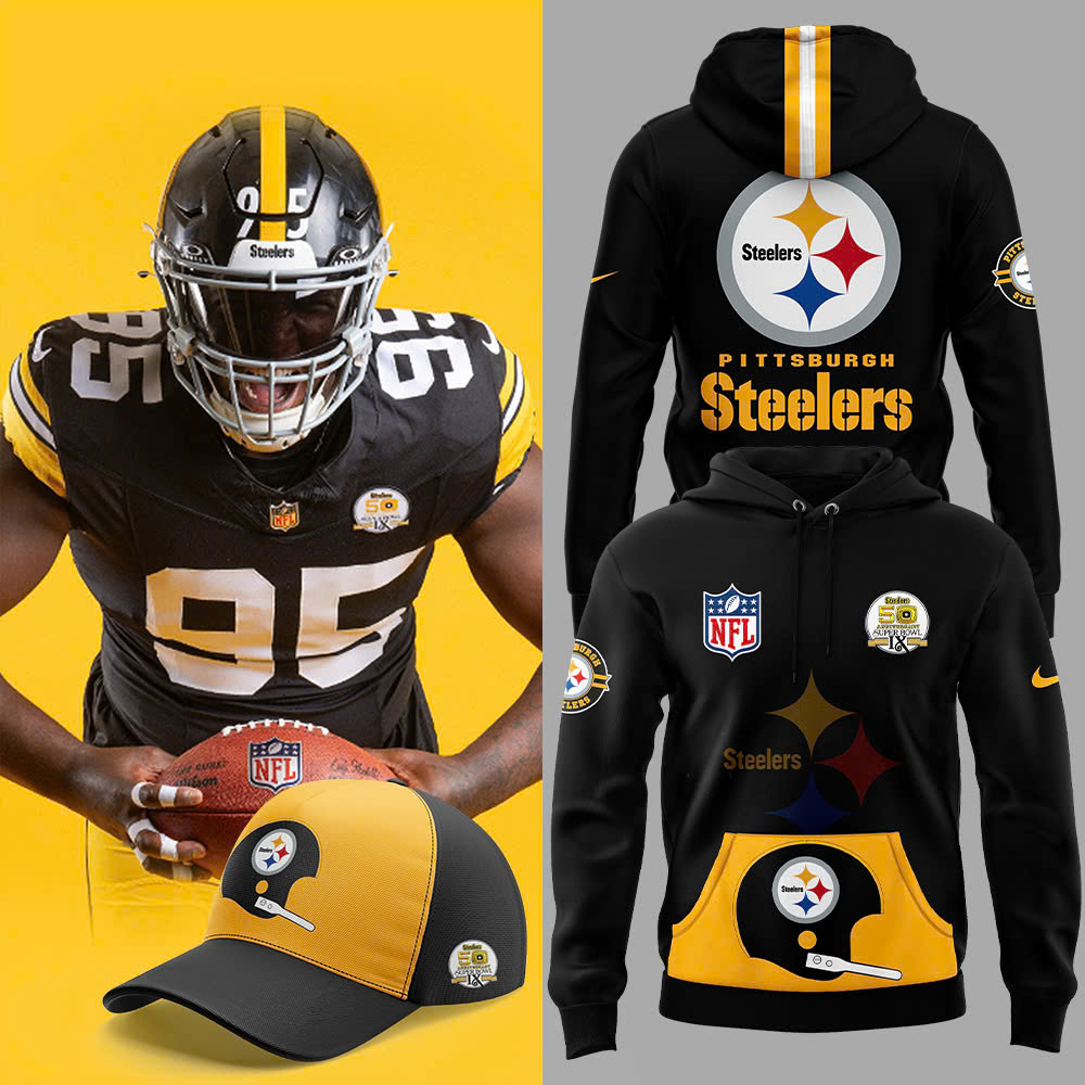 Pittsburgh Steelers Throwback 50th Anniversary Super Bowl Hoodie - Famjoys Pittsburgh Steelers Throwback 50th Anniversary Super Bowl Hoodie - Famjoys