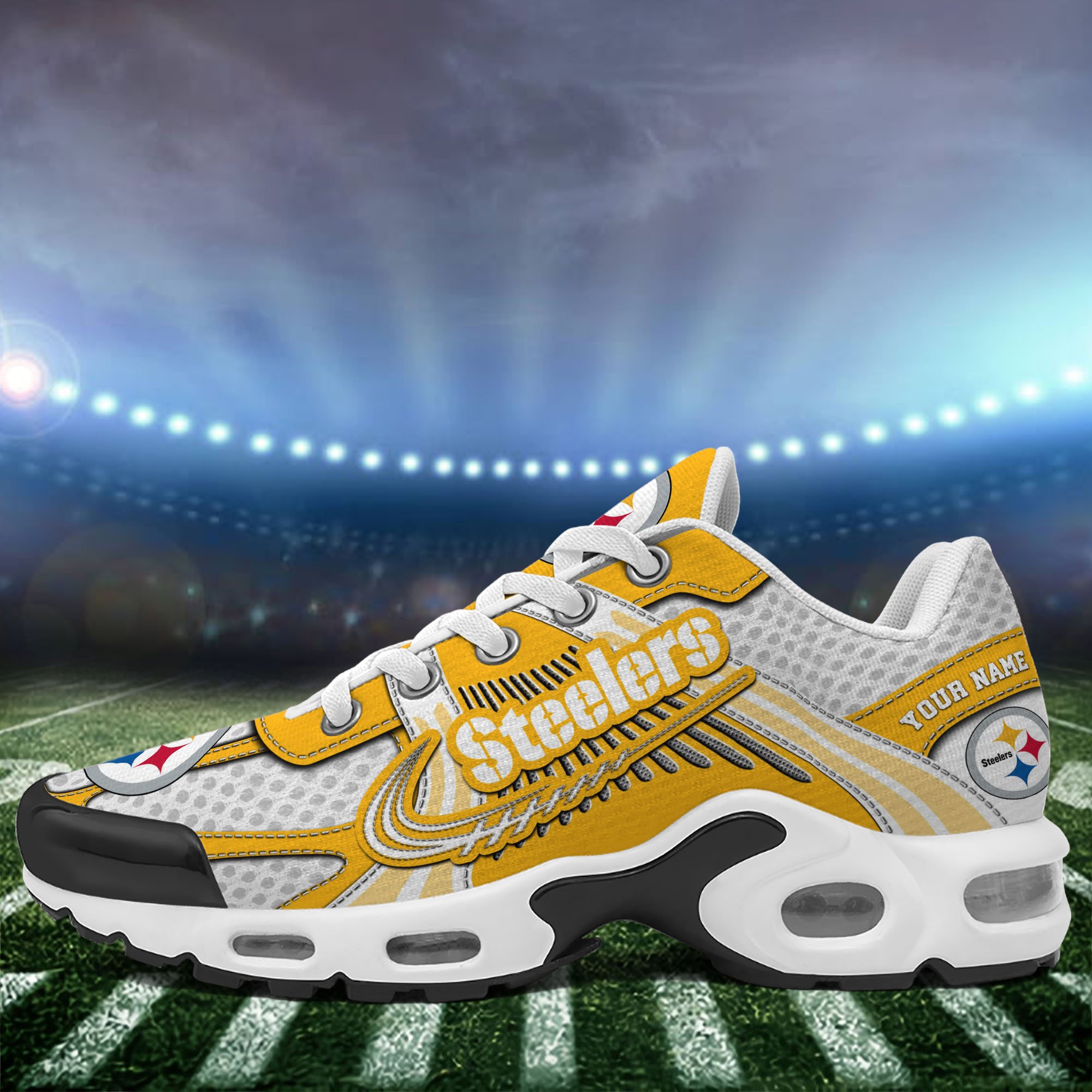 Pittsburgh Steelers TN Shoes Custom Your Name, Sport Team Shoes, Shoes For Sport Lovers, Gifts For Fans ETRG-62469 - Famjoys Pittsburgh Steelers TN Shoes Custom Your Name, Sport Team Shoes, Shoes For Sport Lovers, Gifts For Fans ETRG-62469 - Famjoys