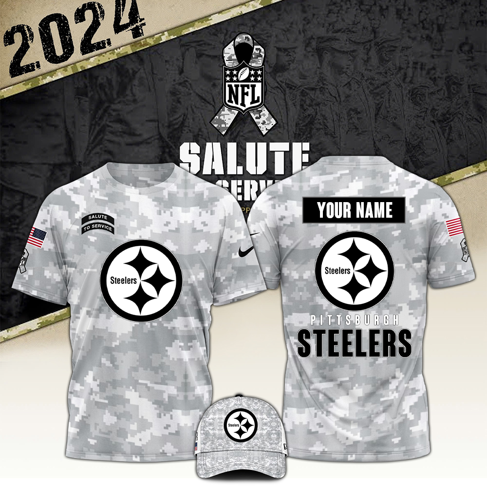Pittsburgh Steelers Tshirt Camo Salute to Service Club - Famjoys Pittsburgh Steelers Tshirt Camo Salute to Service Club - Famjoys