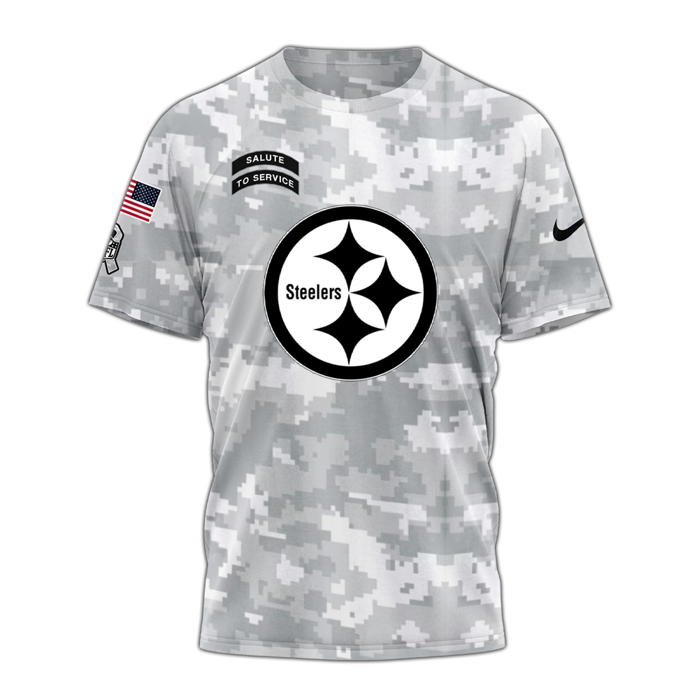Pittsburgh Steelers Tshirt Camo Salute to Service Club - Famjoys Pittsburgh Steelers Tshirt Camo Salute to Service Club - Famjoys