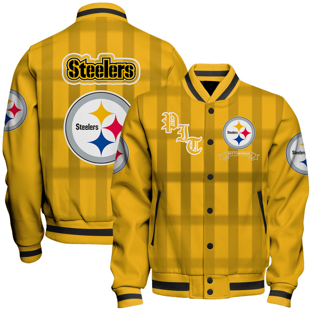 Pittsburgh Steelers - Unforgettable Memories Unisex Varsity Jacket - Famjoys Pittsburgh Steelers - Unforgettable Memories Unisex Varsity Jacket - Famjoys