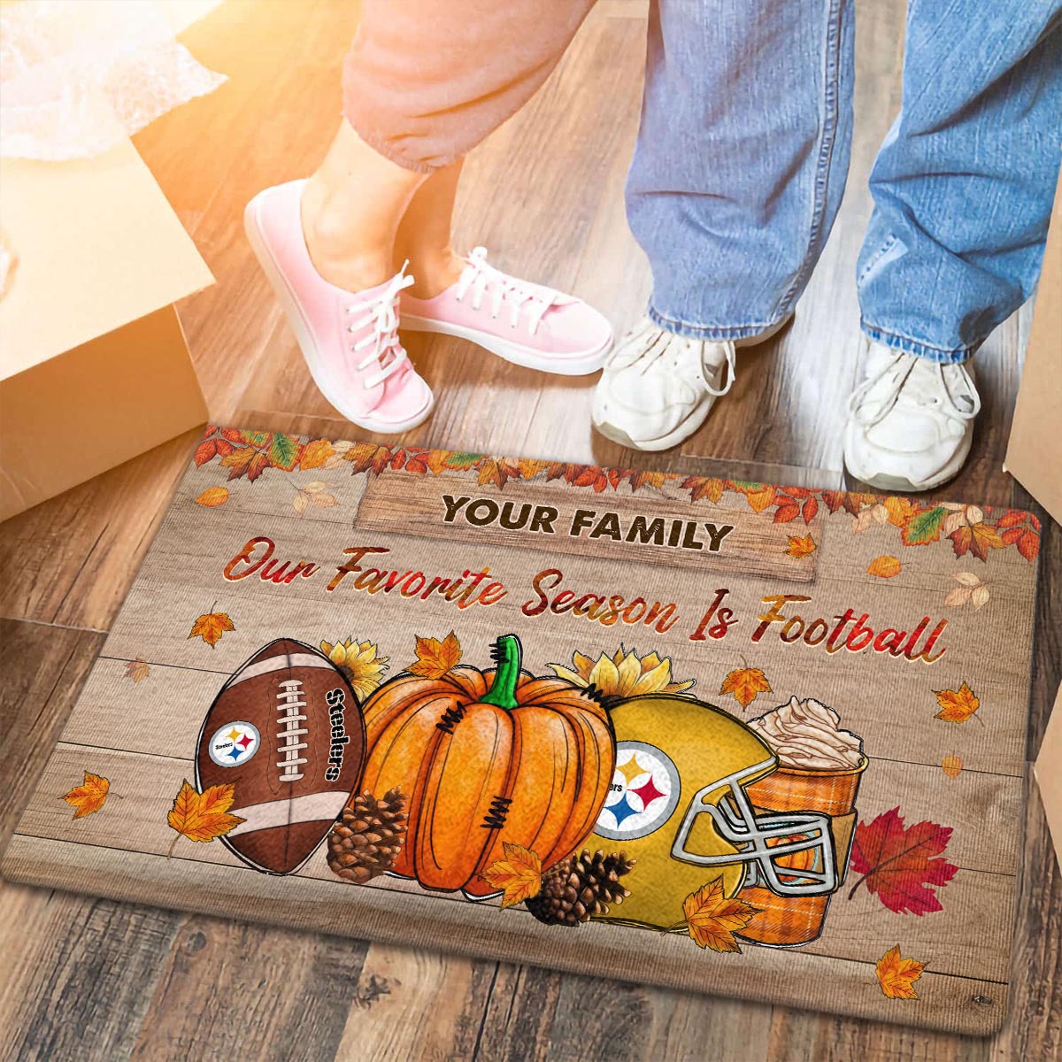 Pittsburgh SteelersOur Favorite Season is Football Doormat - Famjoys Pittsburgh SteelersOur Favorite Season is Football Doormat - Famjoys