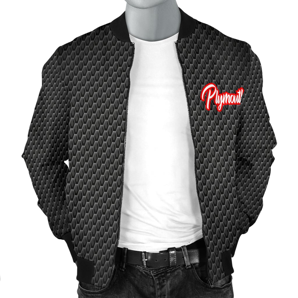 Plymouth Men's Bomber Jacket MT - Famjoys Plymouth Men's Bomber Jacket MT - Famjoys