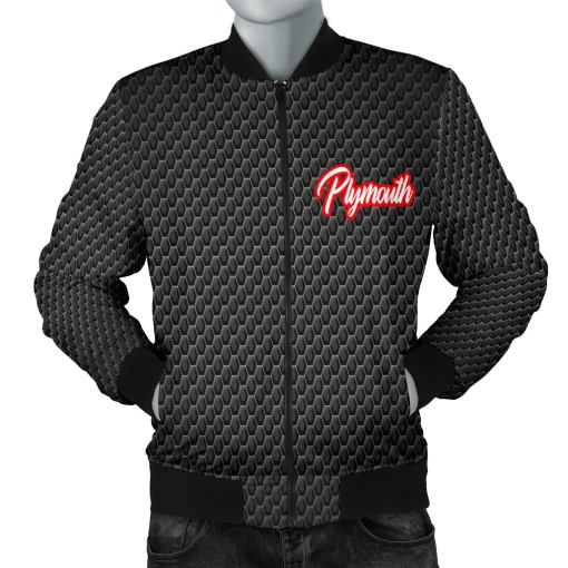 Plymouth Men's Bomber Jacket MT - Famjoys Plymouth Men's Bomber Jacket MT - Famjoys