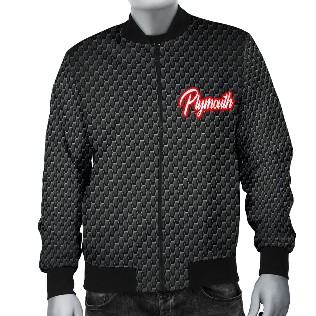 Plymouth Men's Bomber Jacket MT - Famjoys Plymouth Men's Bomber Jacket MT - Famjoys